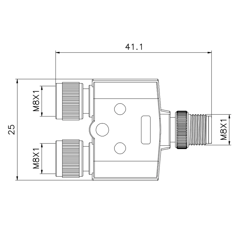 4 Pin Pa66 M12 Male Female Assembly Connector A Code Y Type PA GF
