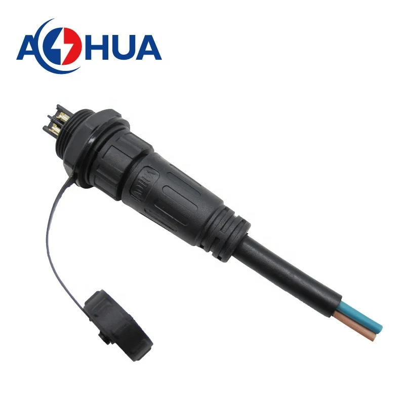 AHUA male female waterproof mini electrical connector plug 220v