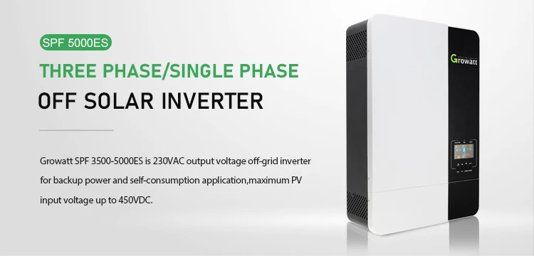 Mppt Hybrid Growatt Hybrid Inverter 10kw 5kw 5000w 48v Solar Panel ...