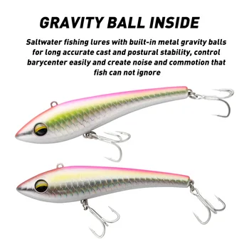 Cheery 13.5cm Sea Fishing Sinking Pencil Lure 73g GT Lures Boat Fishing Bait ABS Hard Blade Vib Bait Vibration Fishing Lures Riv – Pencil – view 5