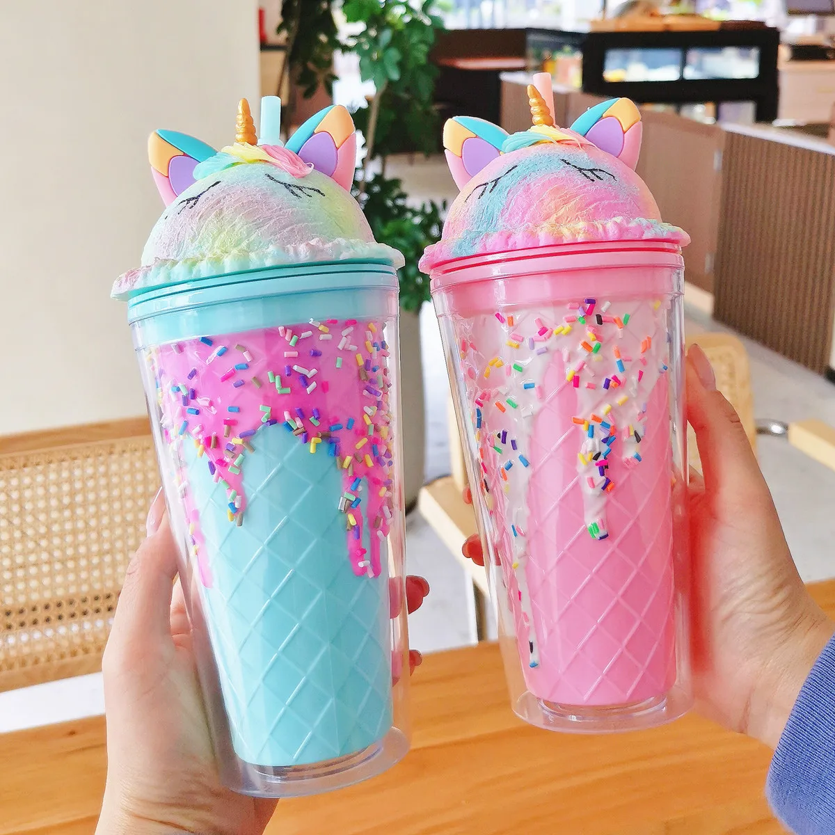 Buy Wholesale China Plastic Tumbler Cute Unicorn Alpaca Girly