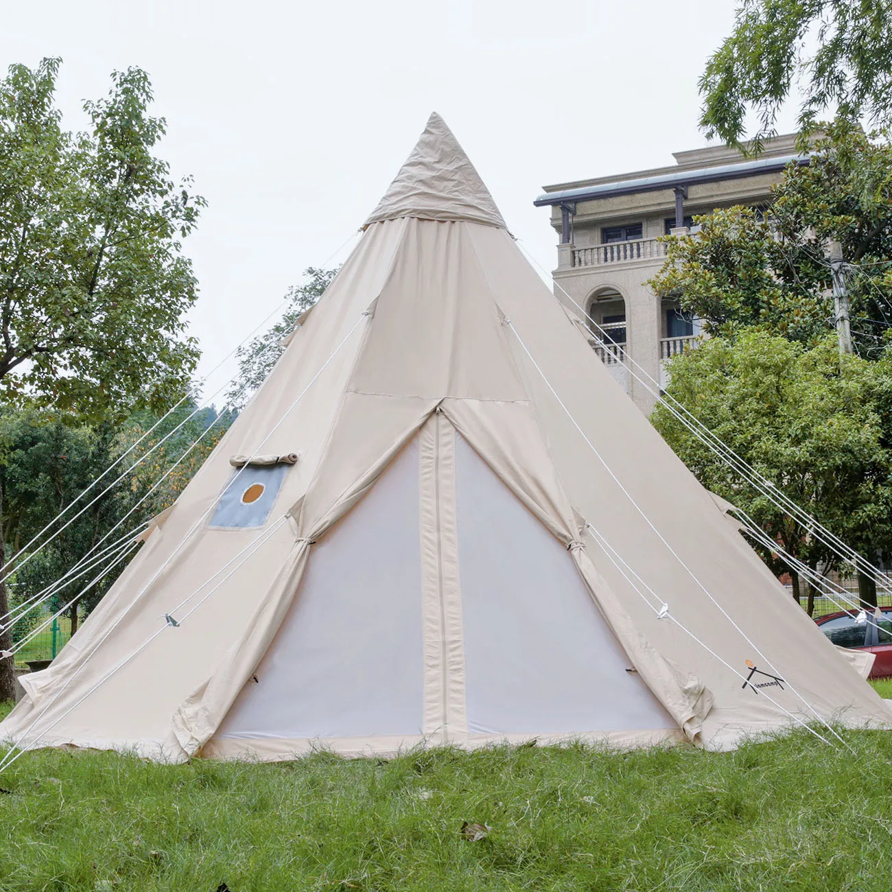 Camping Tents Cotton Canvas Teepee Tent 3m 4m 5m Teepee Tent