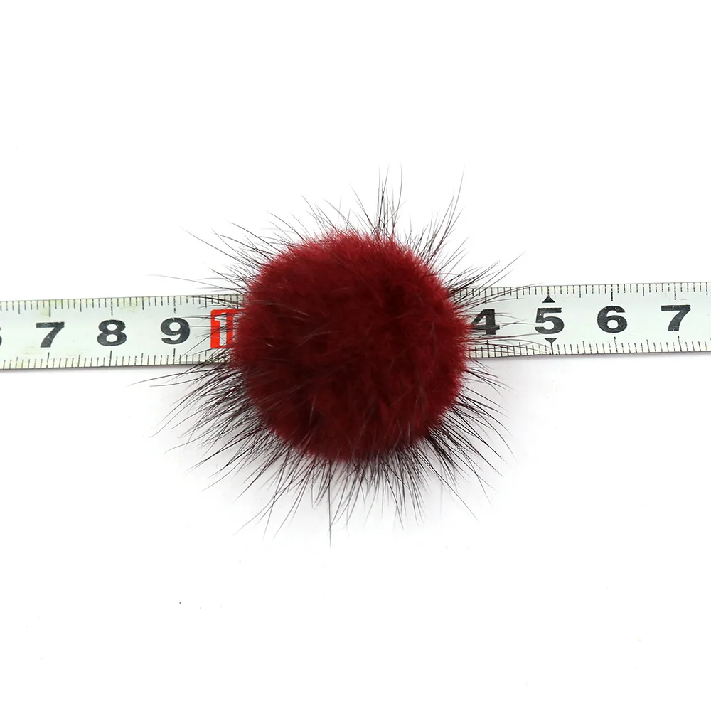 Модные декоративные повязки на голову, аксессуары, маленькие помпоны из меха норки, цвета на заказ