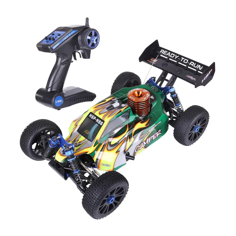 Cheap HSP 94970 CAMPER 1 8 2.4G Gas Powered RC Car 4WD Off road Buggy with 26CXP Nitro Engine RTR Parts