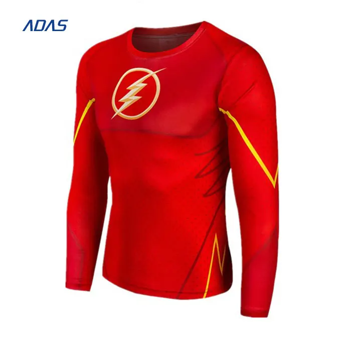 High Quality Custom Printed Sublimation Compression Shirt Mma Rash