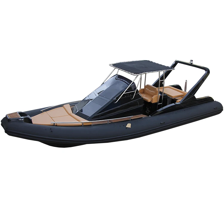 China manufacture supply  Luxury Party 31.5ft Rib Boat 9.6m Hypalon Fiberglass Rib Boat with outboard engine