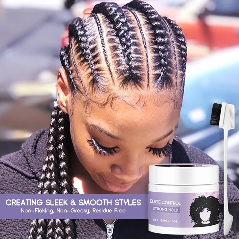 Фирменный комплект для контроля краев, включая восковую палочку для волос с контролем краев, обмотка и крышка для Мусса