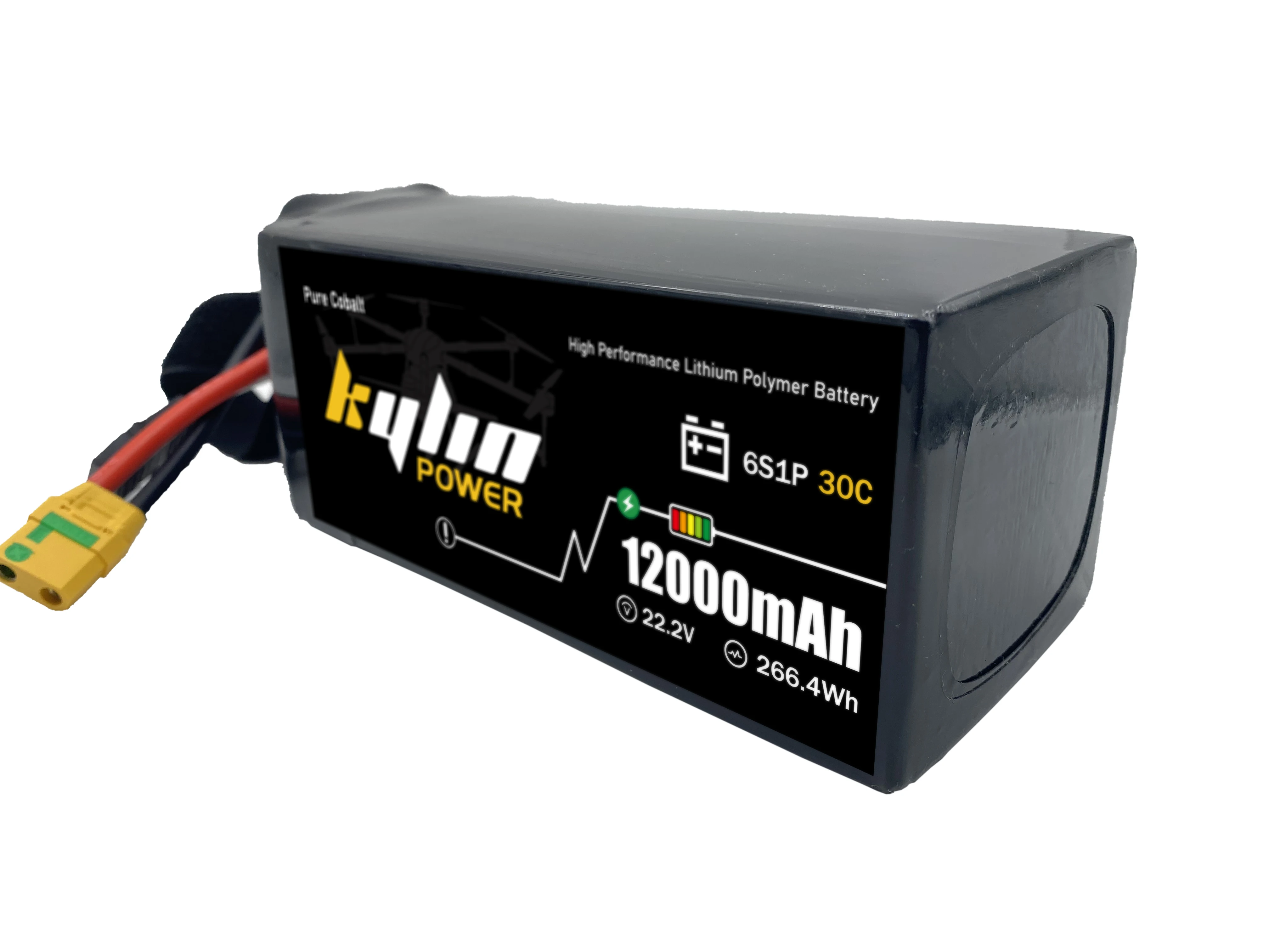 12000mAh 22.2V 6S 25C Lithium Polymer Battery  Pcks for Agriculture Drone UAV 44.4V Rechargeable Lipo Battery OEM/ODM