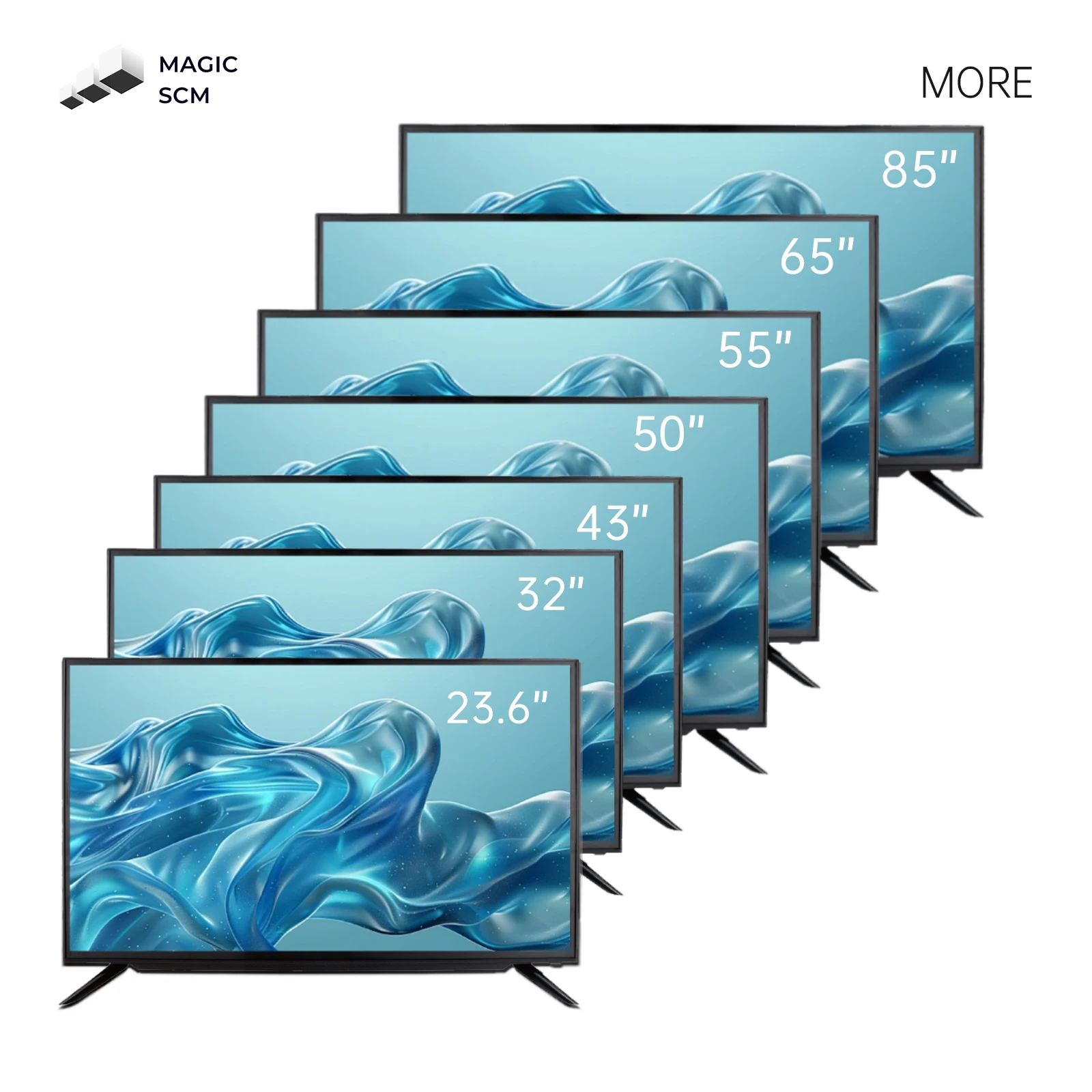 Smart Flat Screen Led Tv 49 50 55 Inch Full Screen 4k Hd Tv Television Universal Android Smart Tv for Home