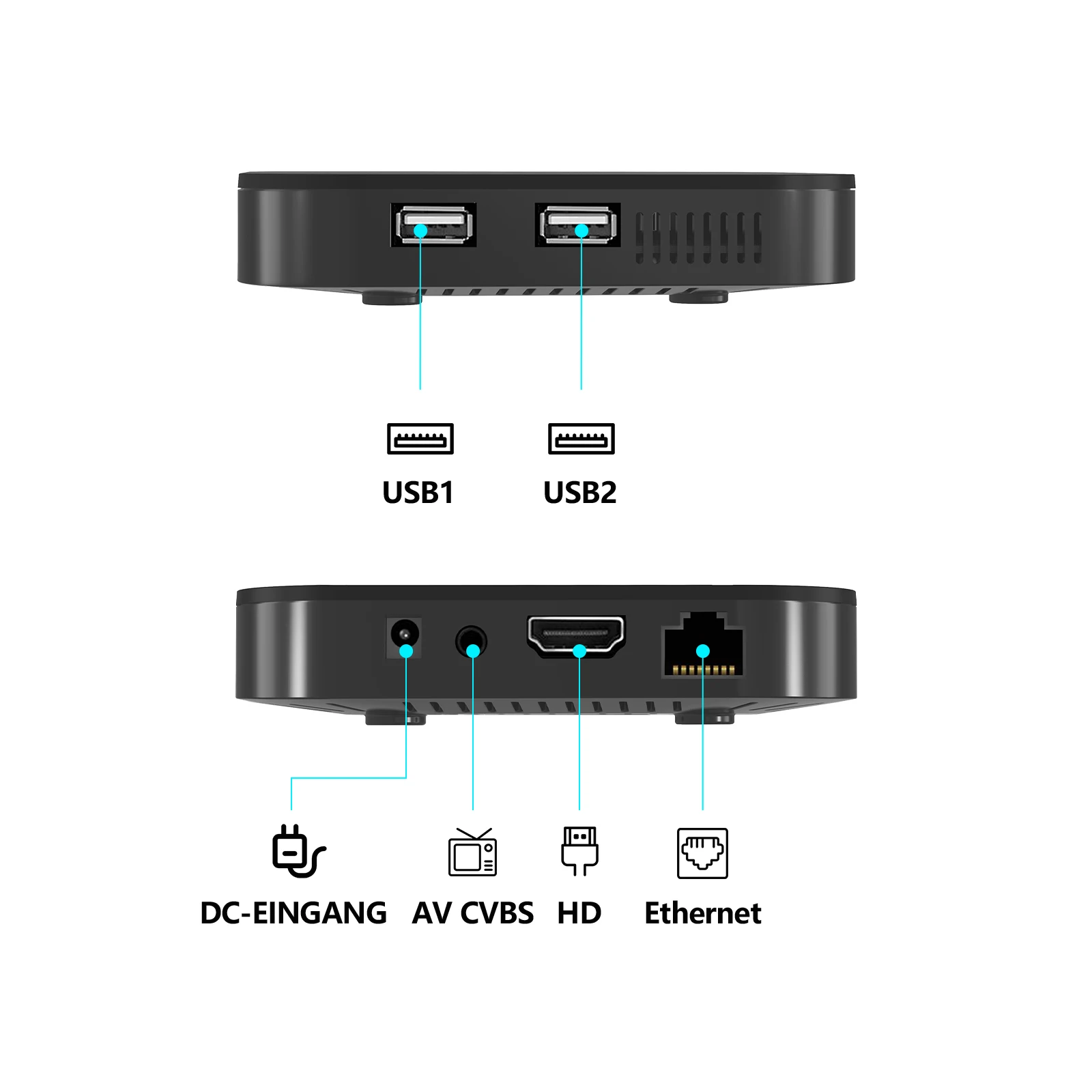 S13 Neo Android 10 TV Box H313 Quad Core 4K Smart TV Box WiFi LAN