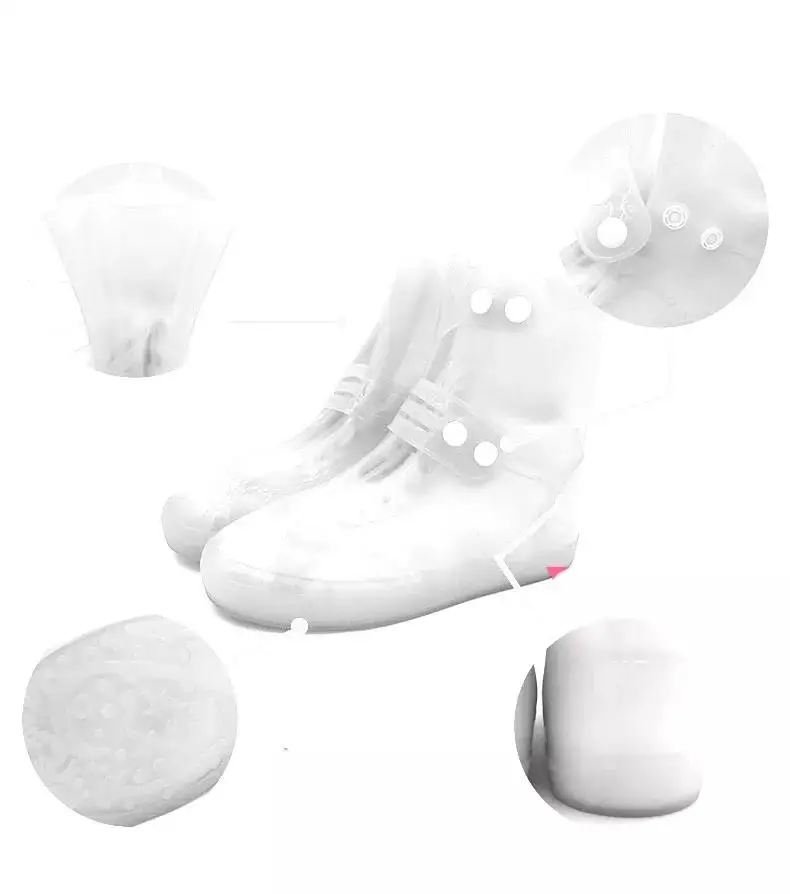 Pvc Shoes Cover Antislip Thickened Nondisposable Rubber Shoe Cover Outdoor Slip Protective