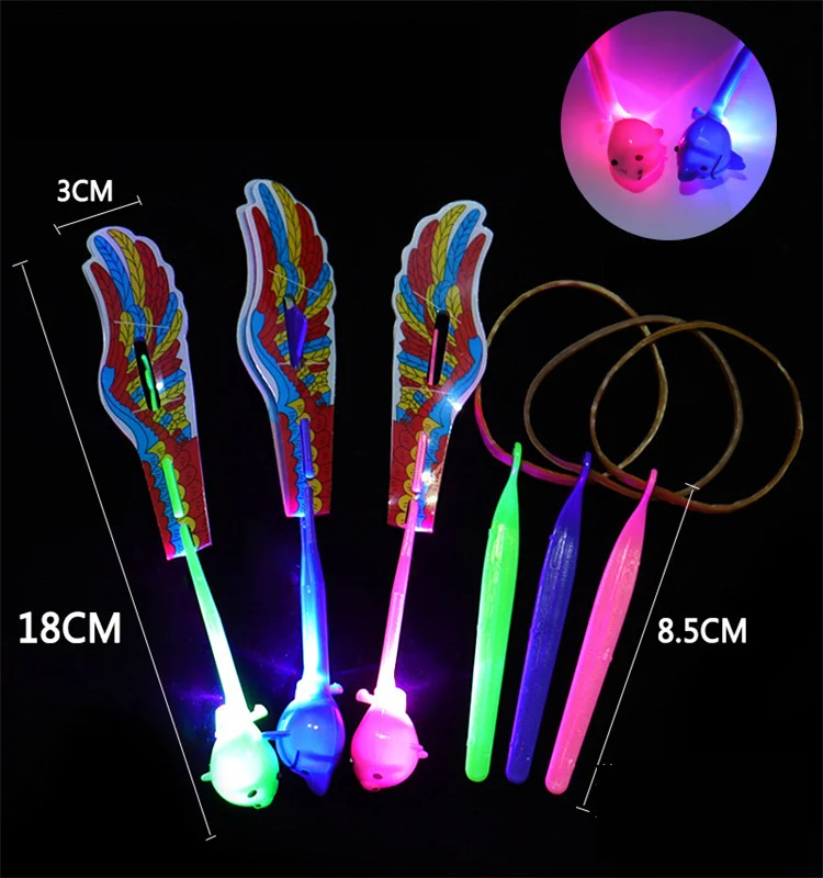 Cheap Led Light Bow Light Up Toy Outdoor Arrow Rocket Helicopter Flying ...