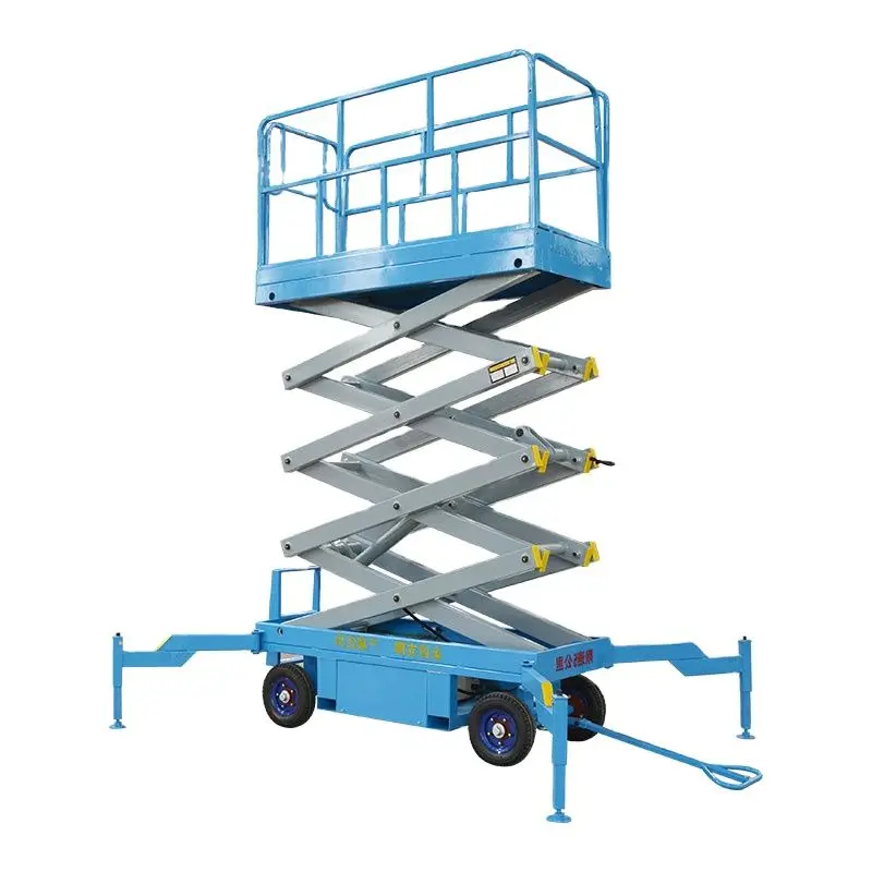 Best Price Mobile Manual One Man Mobile Scissor Lift For Sale