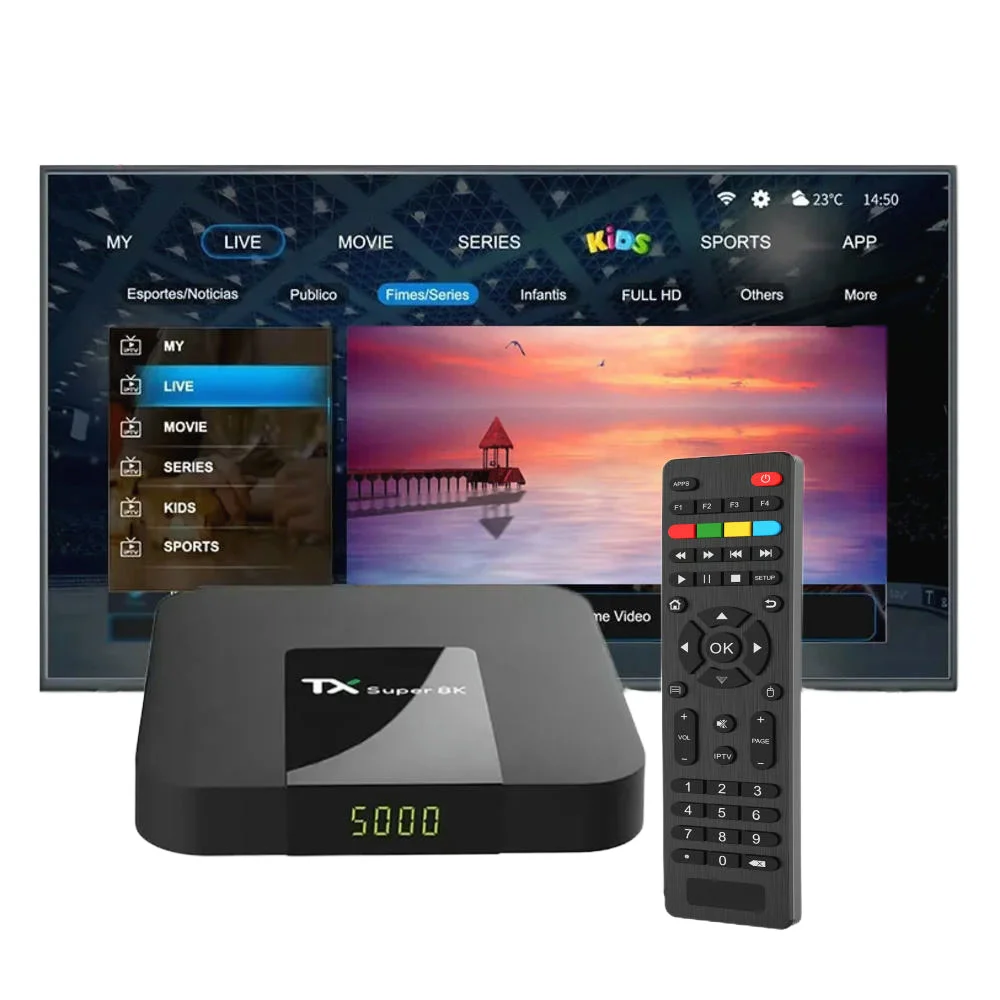 Custom Android Tv Box 4K HD OTT Cheapest Certificate 2+16GB Global Streaming Video Smart Internet TV Set-top Box Free Test