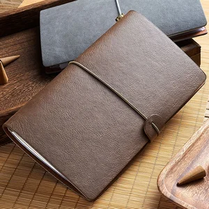 School and Office Supplies Pocket Notebook Recycled Use Eco-friendly Custom  logo Pu Leather Cover Mini Planner Notebooks