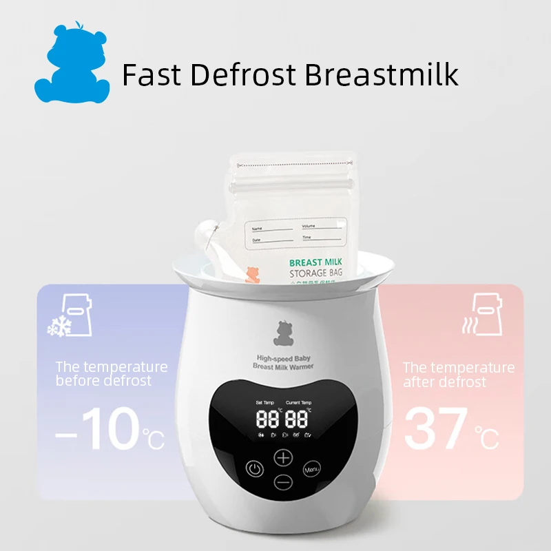 Custom Logo Smart Temperature Control Automatic Shut Off Portable Milk Baby Bottle Warmer