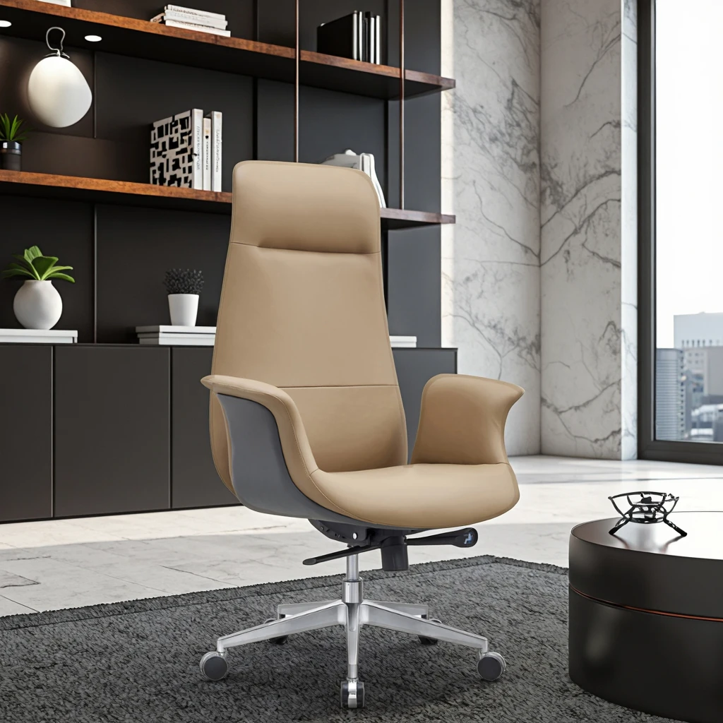 Executive Recliner Chair 55D Memory Foam Quadruple Locking System Premium Leather Commercial Grade 6