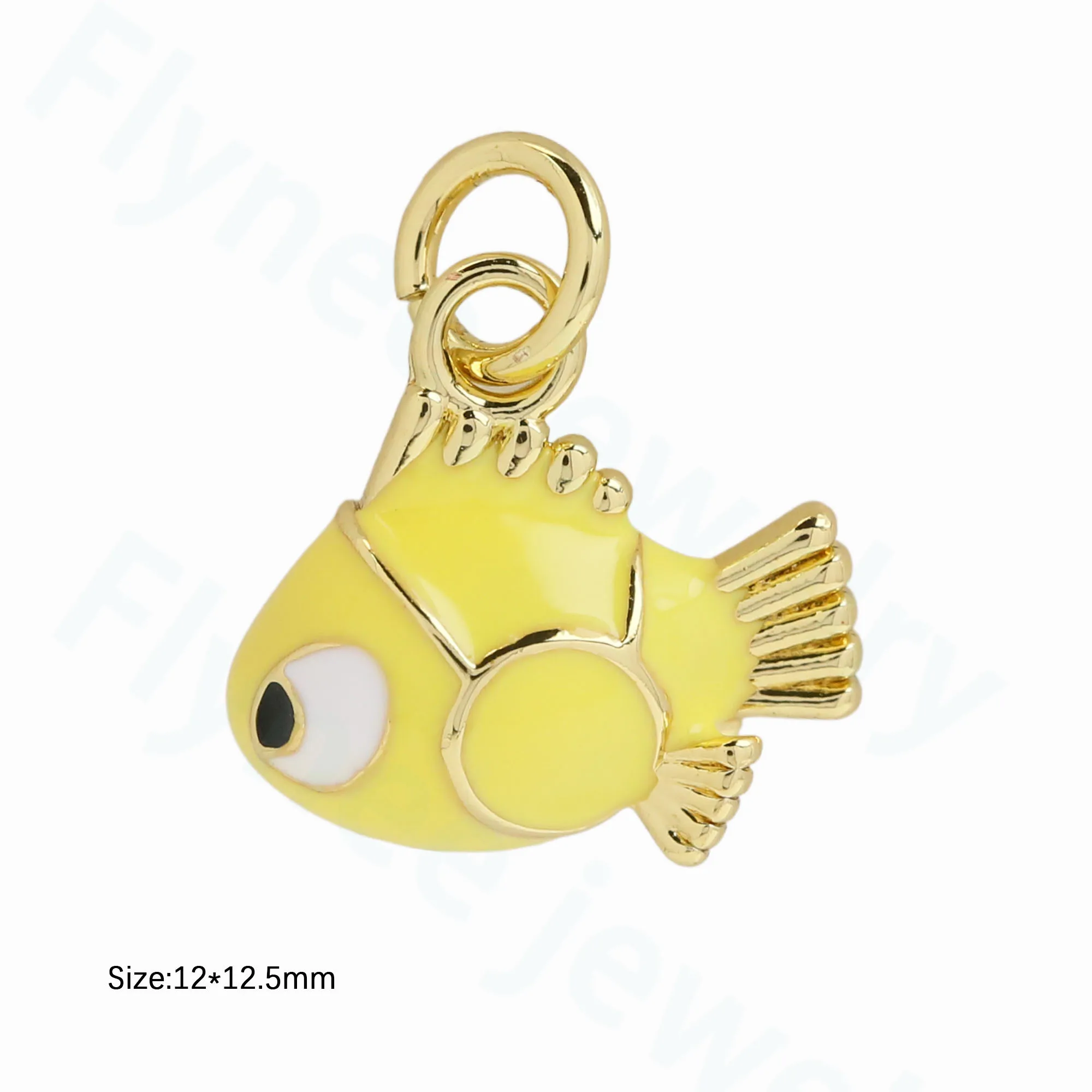 Dainty Mini Small Clear CZ Charm Gold Plated Tiny Zircon Cubic Zirconia Girl Boy Heart Hand Animal Charms Pendants Wholesale