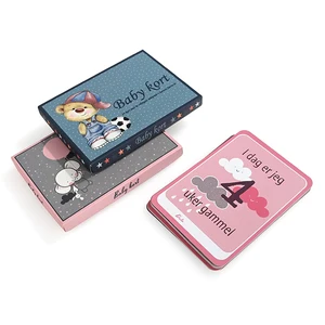 Custom Paper Flash Cards for Baby Animals Cognitive Cards From Factory