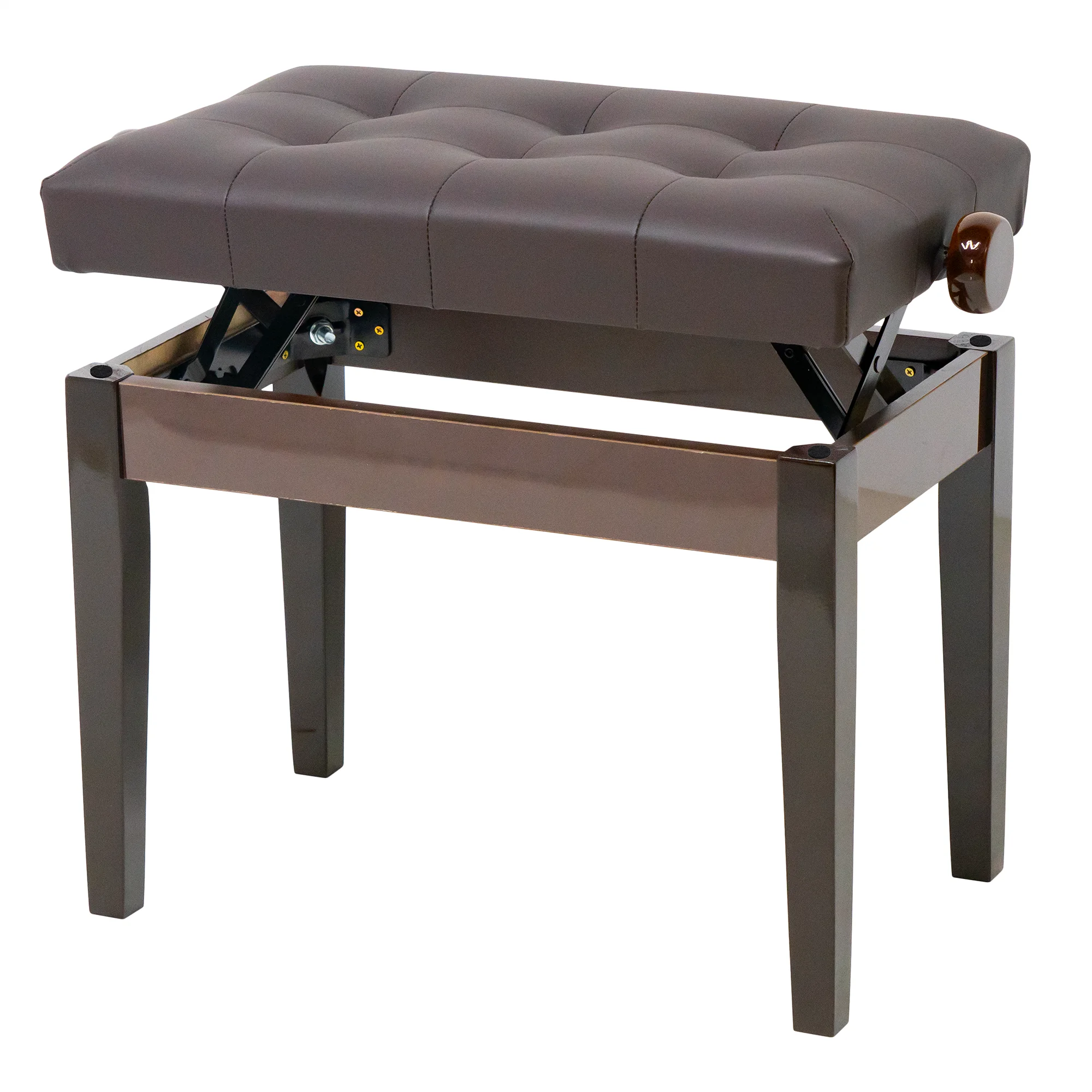 Lebeth KB-010 Wholesale OEM Musical Instruments Modern Wooden Bench Brown Piano Chair Piano Stool