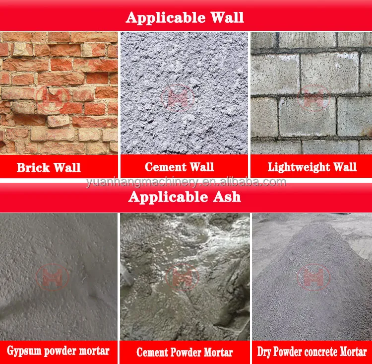 Automatic Wall Render Rendering Machine Brick Fly Ash Gesso Plastering Concrete Cement Spray Plaster Wall Plastering Machine