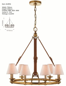 ECOJAS Capper Body Pendent Light for Villa Hotel New Design Vintage Style Chandelier