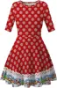 Red Snowflake 021