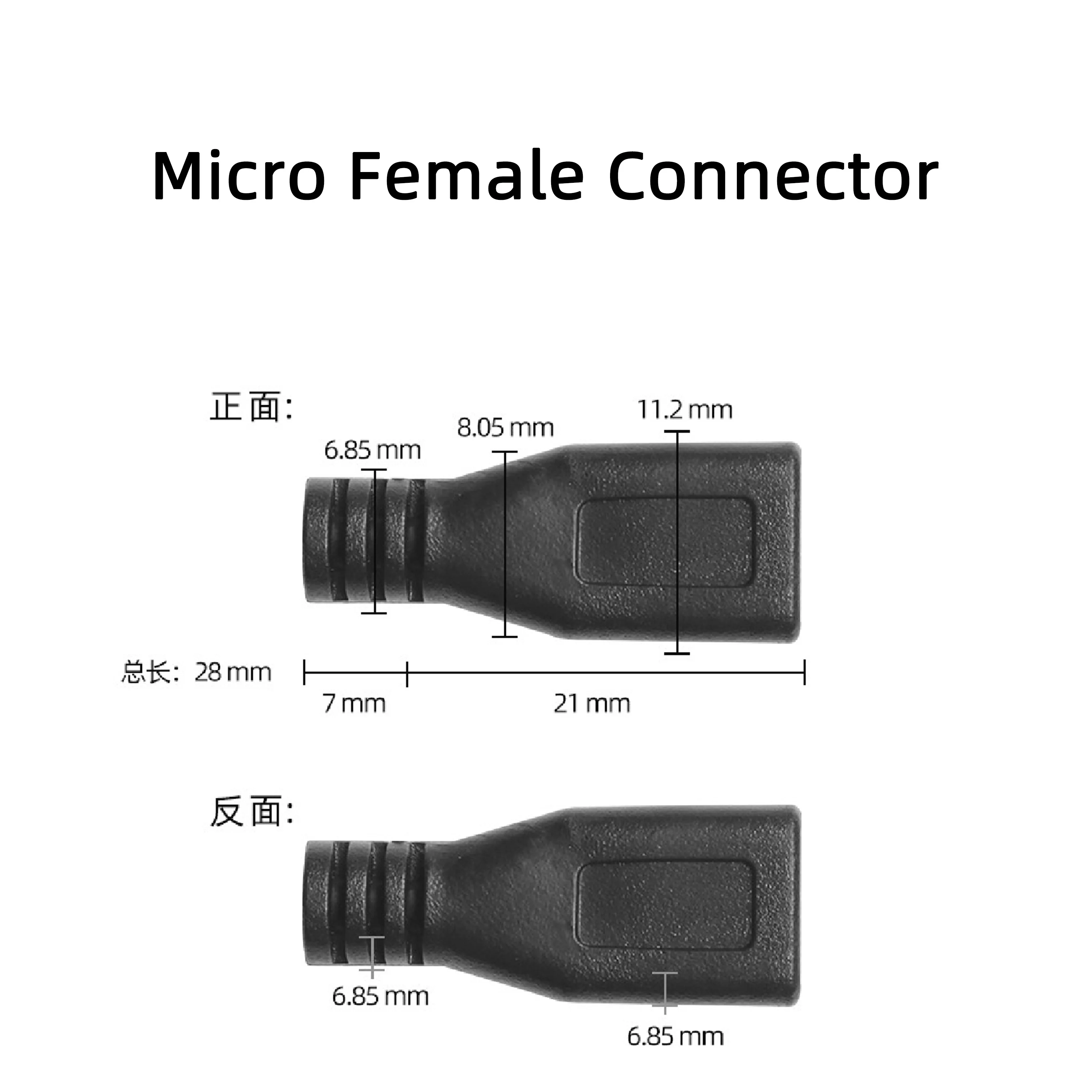 Factory OEM USB Data Charging Cable 2 Core 4 Cores Micro USB Plug Male Female to Open End Wires Pigtail Cable