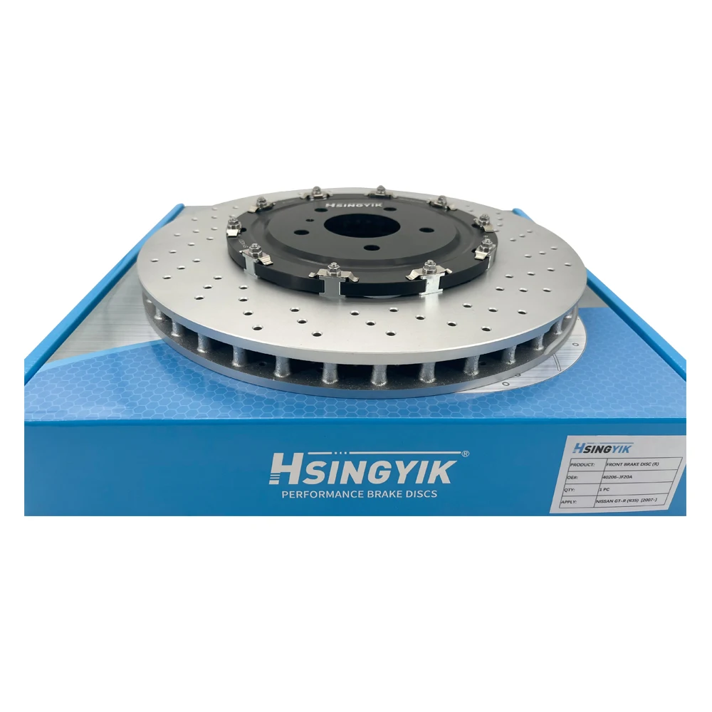 2 Piece Big Rotor Upgrade Caliper Auto Racing Fully Floating Brake Disc ...