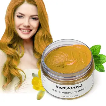 Temporary Hair Color Wax Clay Dye Cream bule Hair Paint Wax