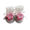 Cotton thread white flowers
