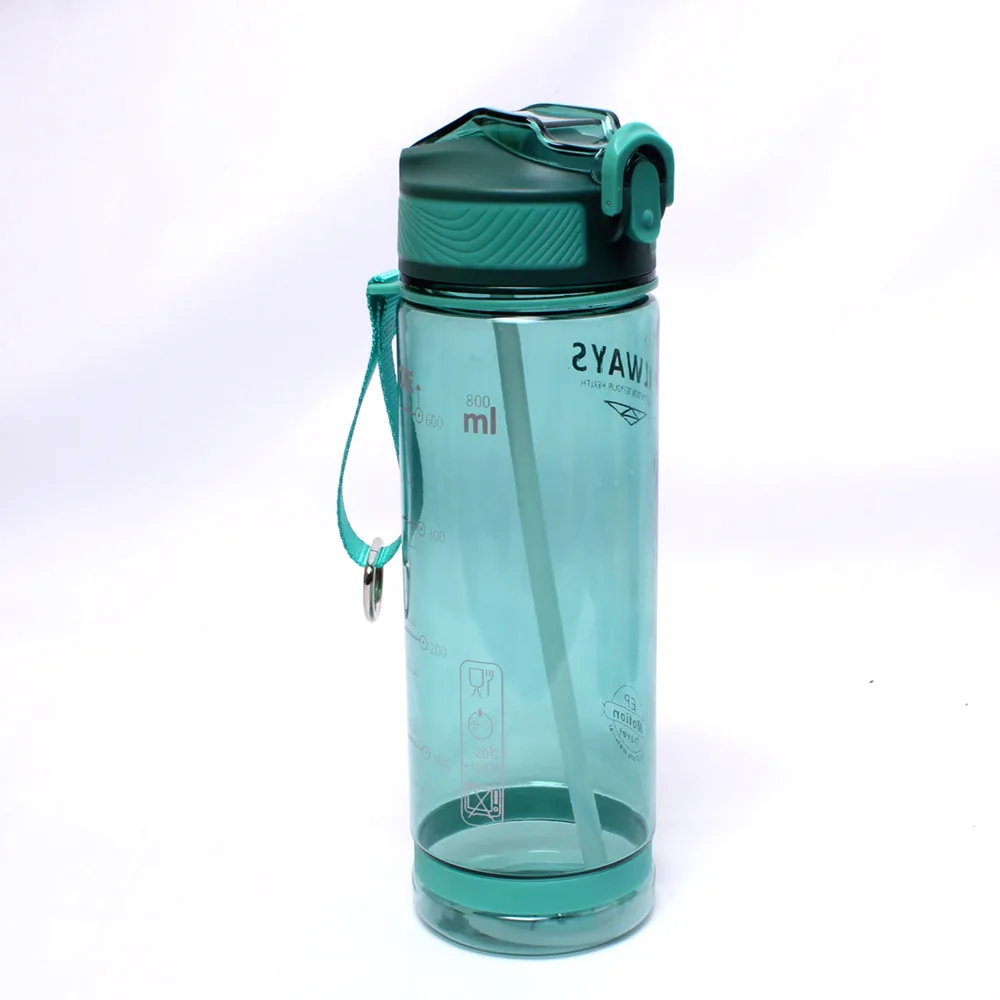 Largecapacity Sports Water Bottle Straw Duckbill Plastic Straw Water