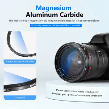 NEEWER 49mm MRC UV Protection Filter Professional Uv Filter for Camera Lenses Ultraviolet Protection detail image