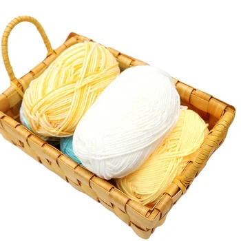 2024 Tianli Hot Selling 5ply 50g milk cotton yarn for hand knitting 100 acrylic