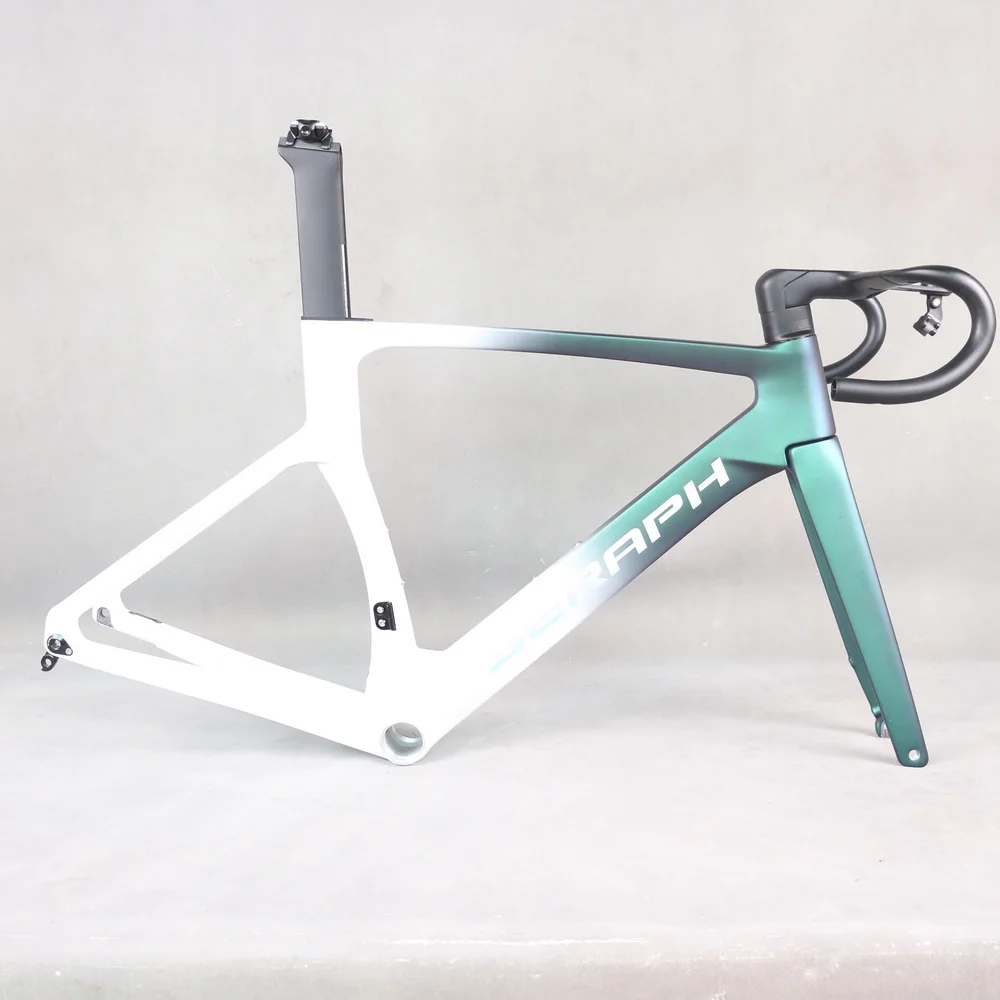 Chameleon White 0218 - Lightweight Carbon Road Bike Frame