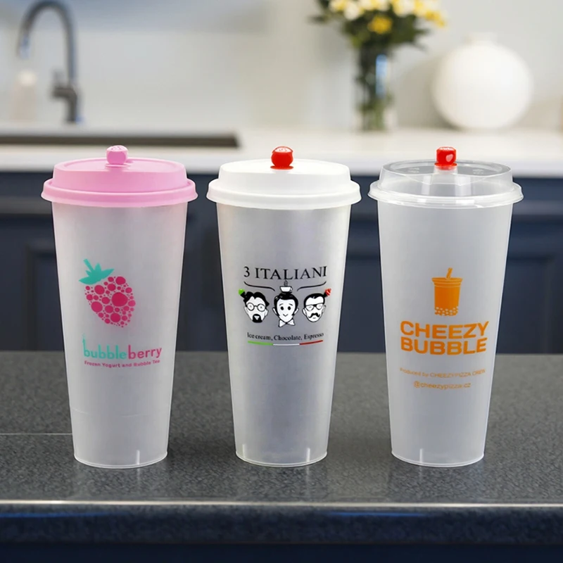 Shop Eco-Friendly Bubble Tea Cups - Customizable & Durable