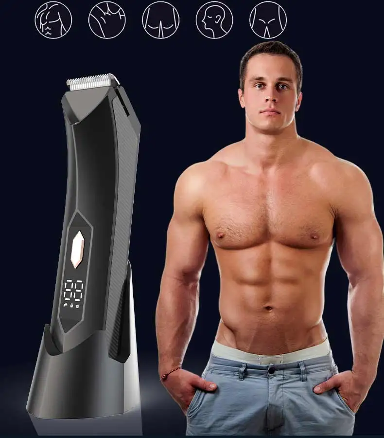 Electric Body Trimmer And Shaver For Men Groin Hair Trimmer Beard
