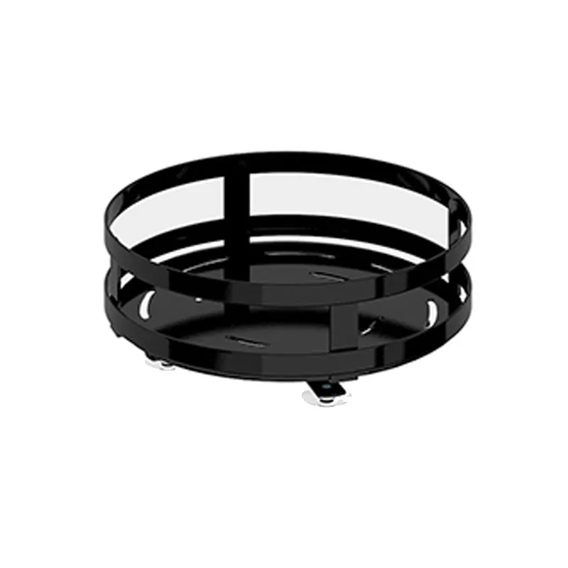 Circular 360 Degree Rotating Spice Rack Metal Standing Storage Three Tier Carbon Steel Kitchen Spice Rack