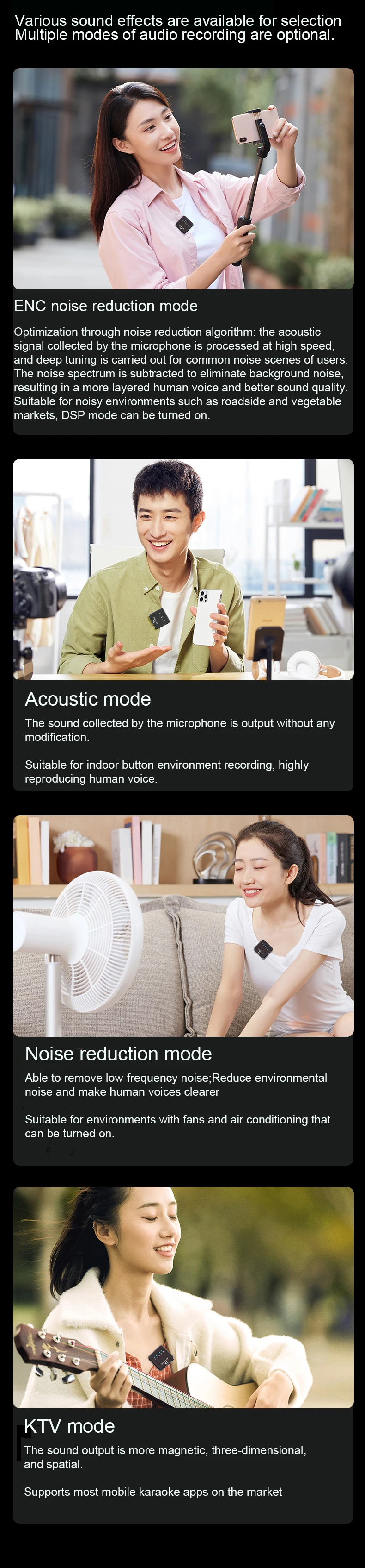 2.4Ghz wireless live microphone Lavalier high quality for Youtube Facebook Live Stream Interview Vloggers Video Conference