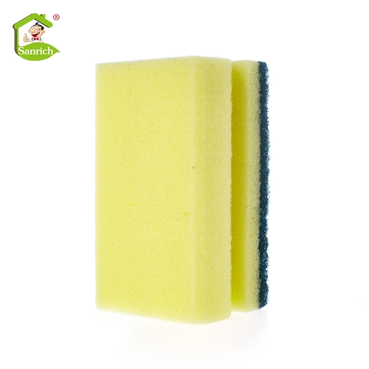 Durable Alta Calidad Cocina Rectángulo Nylon Esponja Fregar Pad