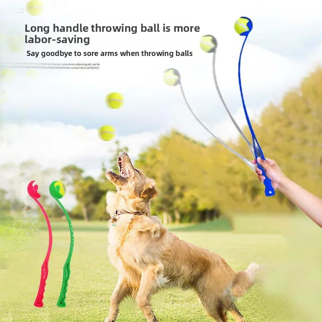 Eco-Friendly ABS & Rope Tennis Ball Training Launcher Classic Simple Design Outdoor Dog Cross-Border Pet Toy