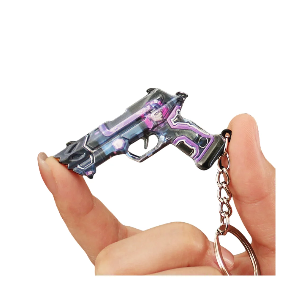 5cm Valorant Mini Toy Gun Model Metal Pistol Exquisite Collection Boys Computer Game Reaver Vandel Valorant