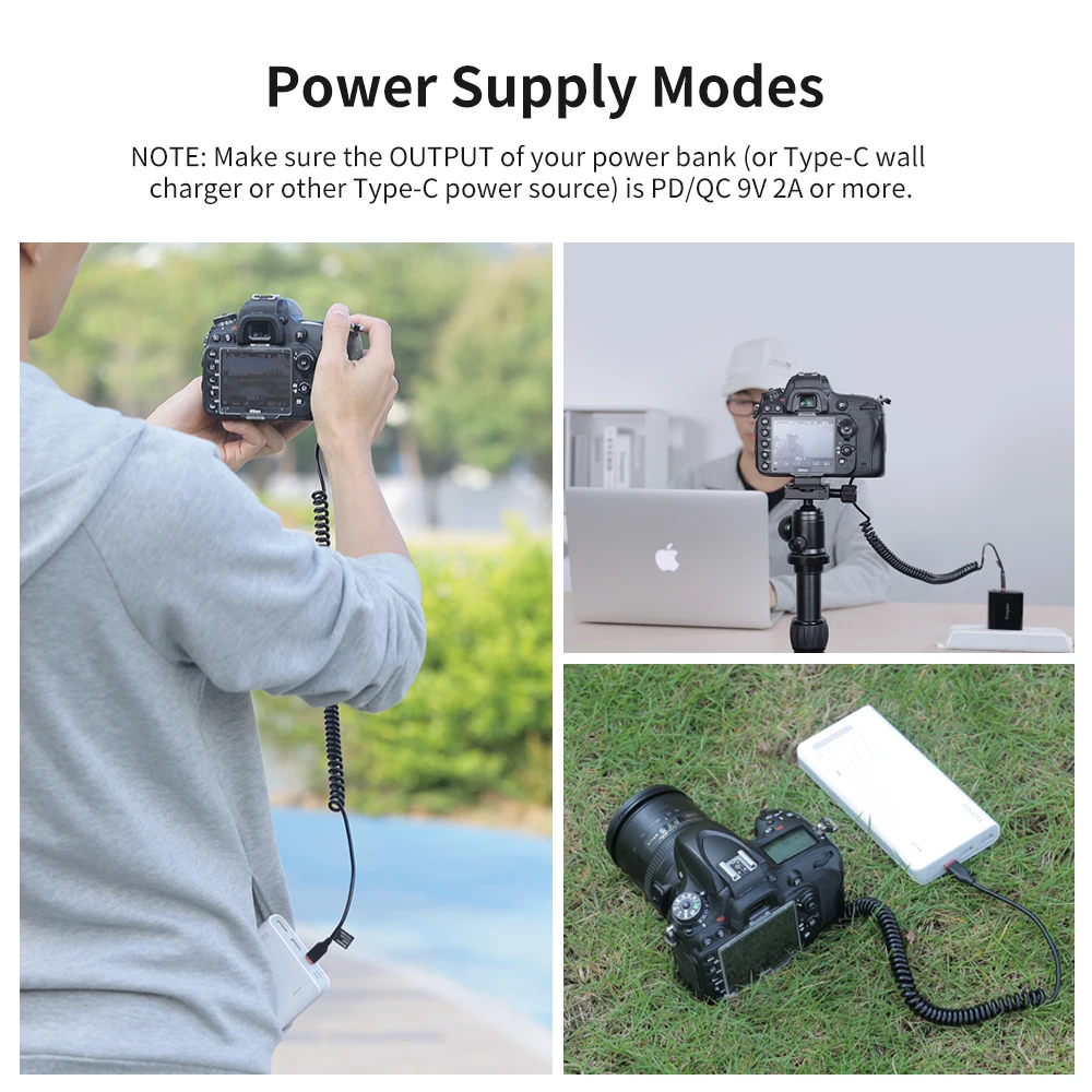 KingMa EN-EL15 USB-C Power Adapter DC Coupler Dummy Battery for Nikon D800  D7000 Z5 Z6 Z7 Z6II Z7II