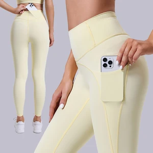 Leggings With Pockets for Women High Waisted Yoga Recyclable Fitness Yoga Leggings Push up Sports Leggings for Women Wholesale