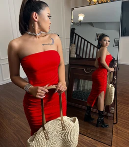 Hot Sales off the Shoulder Sexy Nightclub Dress for Ladies Party Bodycon Dress