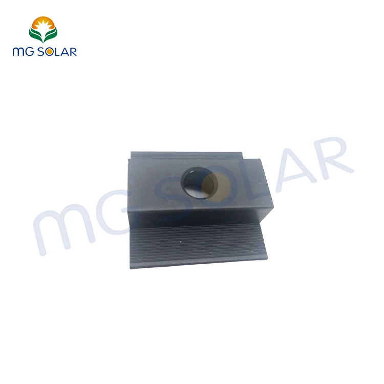 Aluminum Mid Clamp Module for Solar Roof Structure Mounting Middle Clamp Panel Fixed