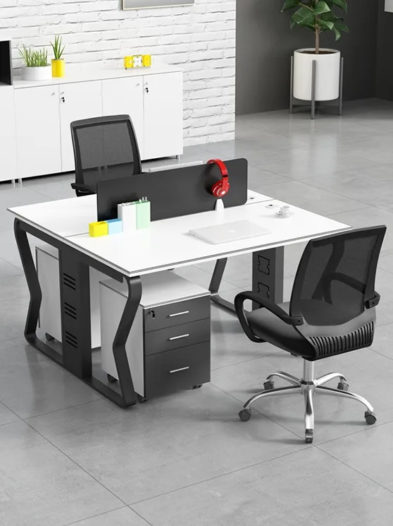 Modern Luxury Office Furniture White Mdf Executive Manager Staff 4/6
