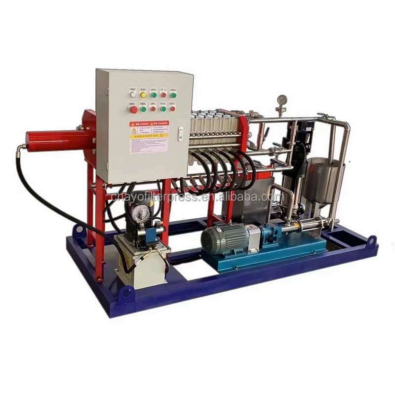 Small Size Chamber Filter Press Machine in Sewage Industry