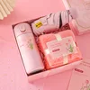 [Pink] thermos cup + umbrella + towel
