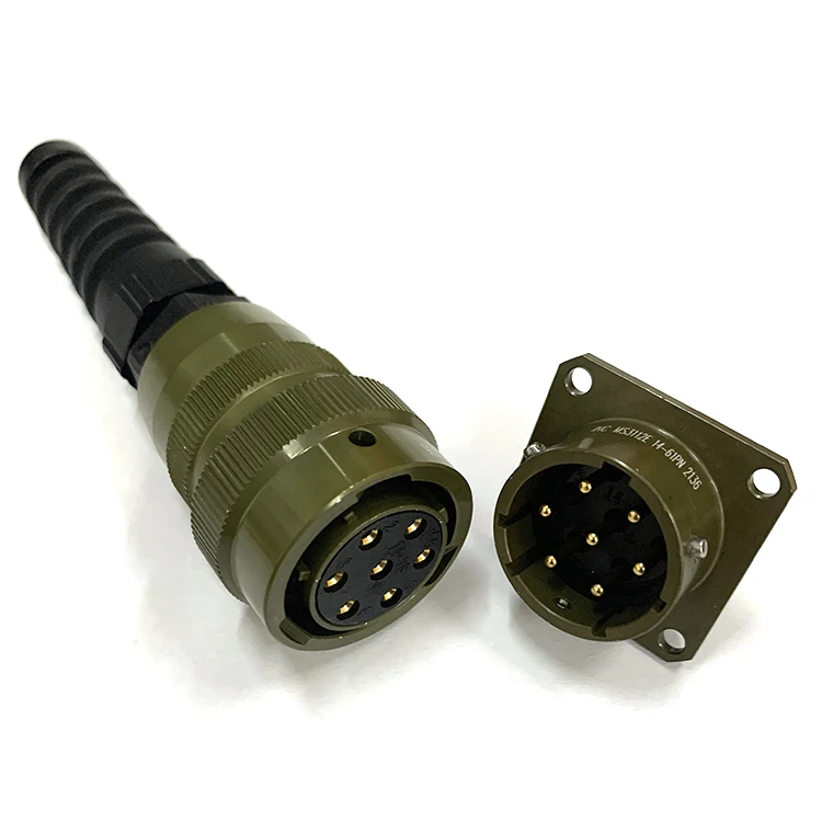 26482ミルコネクタ7ピン円形コネクタケーブルジョイントコネクタ